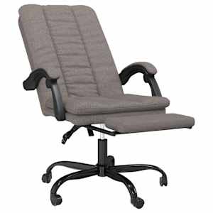 Polohovací kancelářská židle taupe textil - obrázek 6