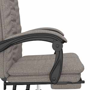 Polohovací kancelářská židle taupe textil - obrázek 9