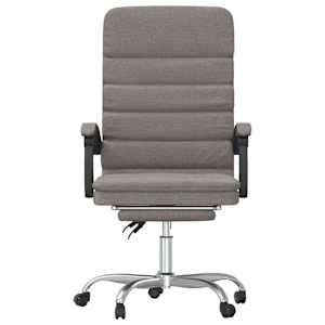 Masážní polohovací kancelářské křeslo taupe textil - obrázek 3