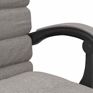 Masážní polohovací kancelářské křeslo taupe textil - obrázek 10