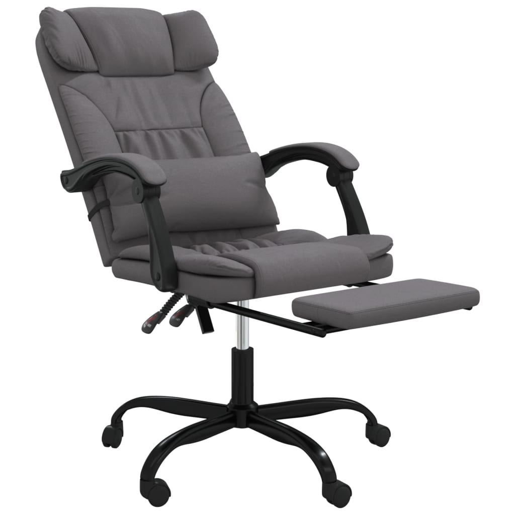 Vidaxl fauteuil de massage inclinable de bureau rose similicuir VIDAXL