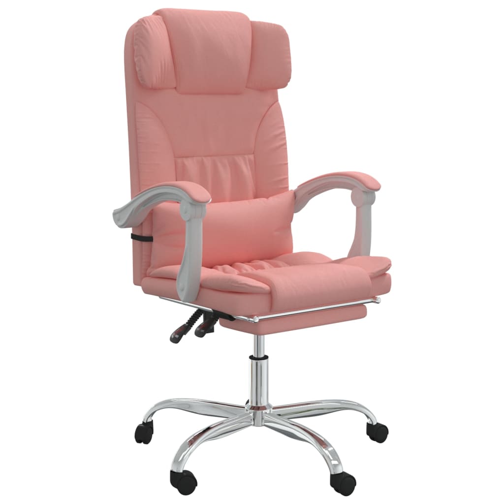 Thumbnail - vidaXL Bürostuhl mit Liegefunktion Rosa Kunstleder