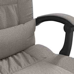 Masážní polohovací kancelářské křeslo taupe textil - obrázek 10