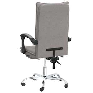 Polohovací kancelářská židle taupe textil - obrázek 5