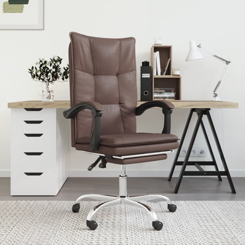 Fauteuil inclinable de bureau Marron Similicuir
