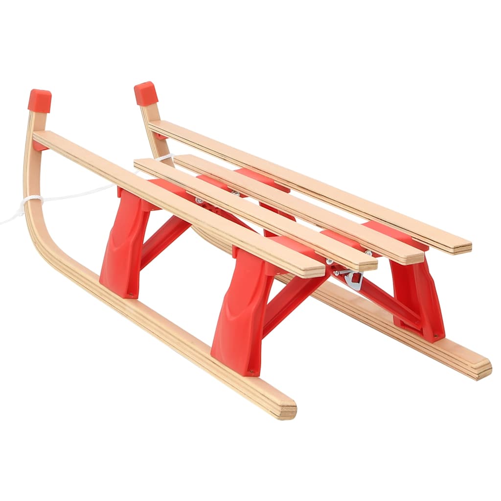 vidaXL Kokoontaitettava kelkka puu 110 cm
