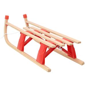 Skládací sáně dřevo 110 cm - obrázek 2