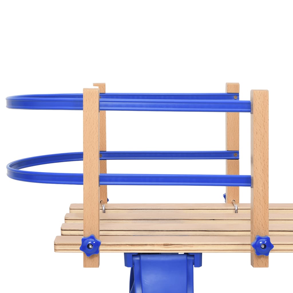 Backrest backrest for sled plywood sled back red/blue vidaXL