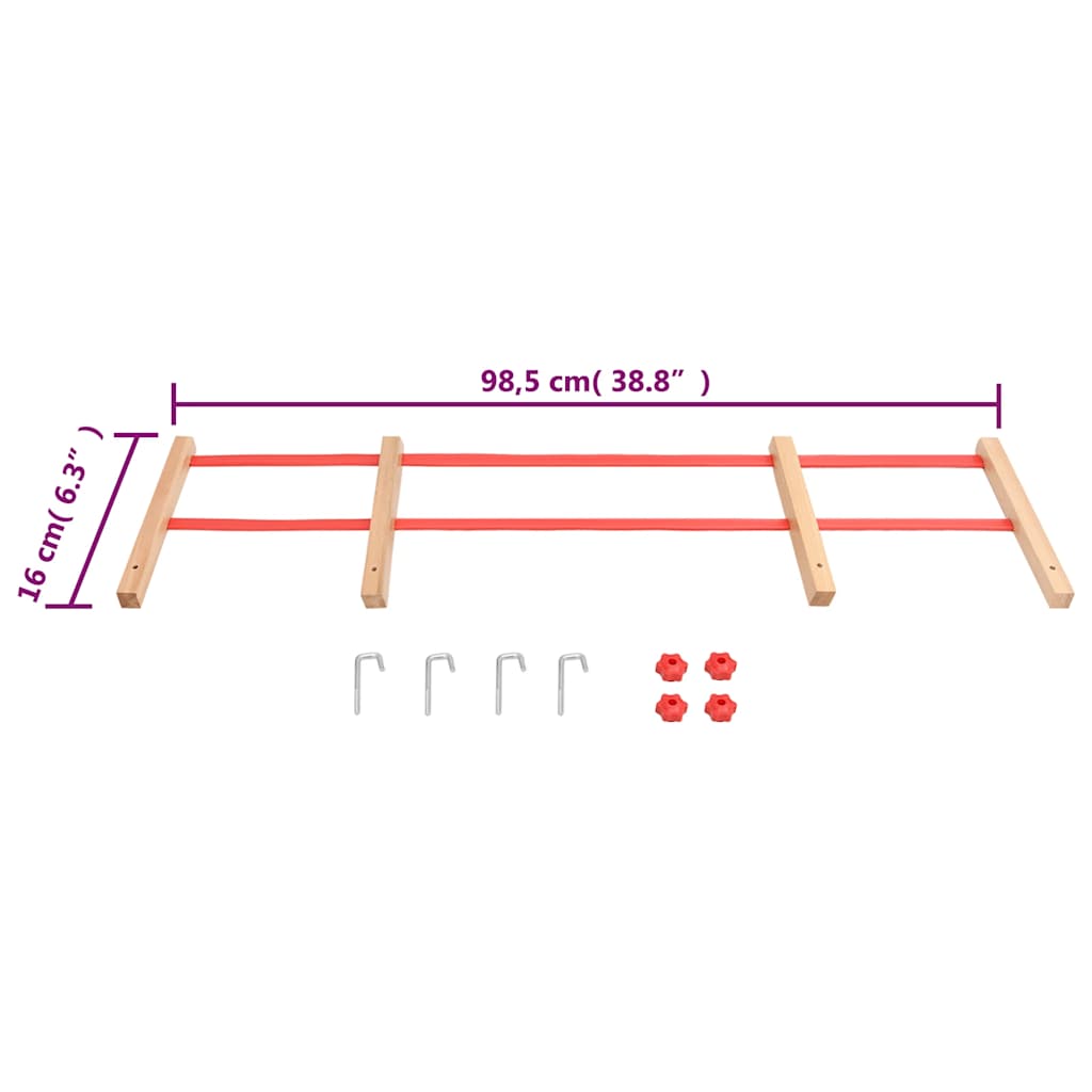Backrest for Snow Sledge Removable Backrest for Toboggan Wooden Sledge vidaXL - Picture 11 of 14