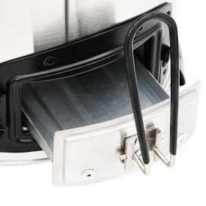 Vařič na dřevo s USB ventilátorem stříbrný 35,5x26x28 cm ocel - obrázek 10