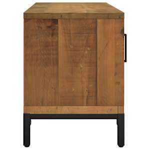 TV stolek hnědý 90 x 30 x 40 cm masivní borové dřevo - obrázek 5