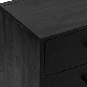 Příborník černý 110 x 35 x 70 cm masivní borové dřevo - obrázek 6