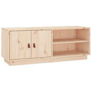 TV skříňka 105 x 34 x 40 cm masivní borové dřevo - obrázek 2