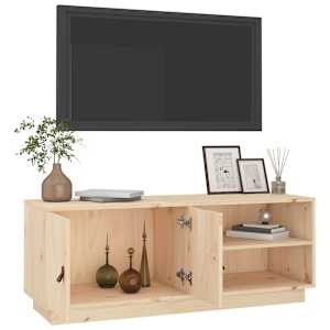 TV skříňka 105 x 34 x 40 cm masivní borové dřevo - obrázek 5