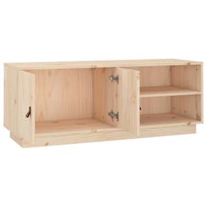 TV skříňka 105 x 34 x 40 cm masivní borové dřevo - obrázek 7