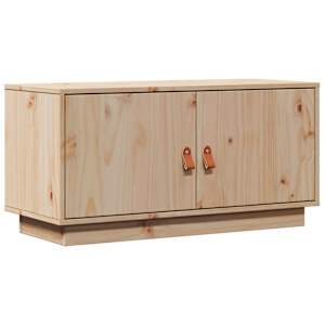 TV skříňka 80 x 34 x 40 cm masivní borové dřevo - obrázek 2