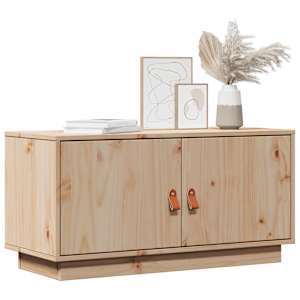 TV skříňka 80 x 34 x 40 cm masivní borové dřevo - obrázek 3