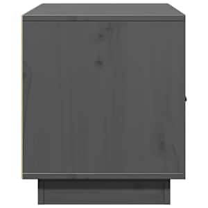 TV skříňka šedá 80 x 34 x 40 cm masivní borové dřevo - obrázek 6