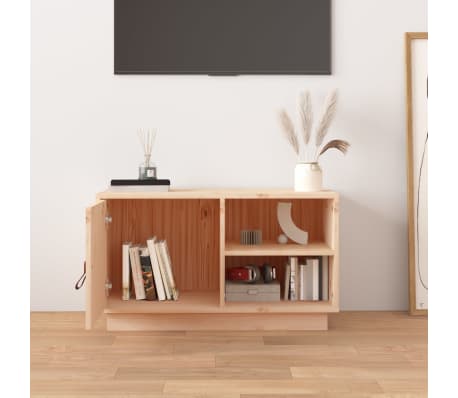 vidaXL TV-Schrank 70x34x40 cm Massivholz Kiefer