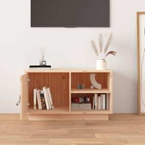 vidaXL TV-Schrank 70x34x40 cm Massivholz Kiefer