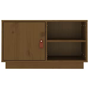 TV skříňka medově hnědá 70 x 34 x 40 cm masivní borové dřevo - obrázek 6