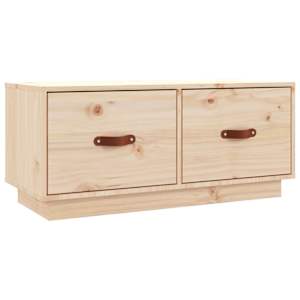 TV skříňka 80 x 34 x 35 cm masivní borové dřevo - obrázek 2
