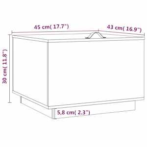 Úložné boxy s víkem 3 ks černé masivní borové dřevo - obrázek 11