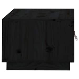 Konferenční stolek černý 80 x 50 x 35 cm masivní borové dřevo - obrázek 8
