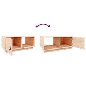 Konferenční stolek 80 x 50 x 35,5 cm masivní borové dřevo - obrázek 9