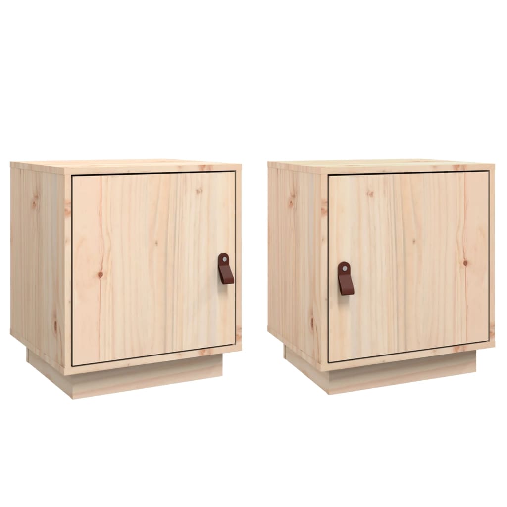 vidaXL Noční stolky 2 ks 40 x 34 x 45 cm masivní borové dřevo