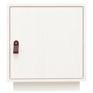 Noční stolky 2 ks bílé 40 x 34 x 45 cm masivní borové dřevo - obrázek 6