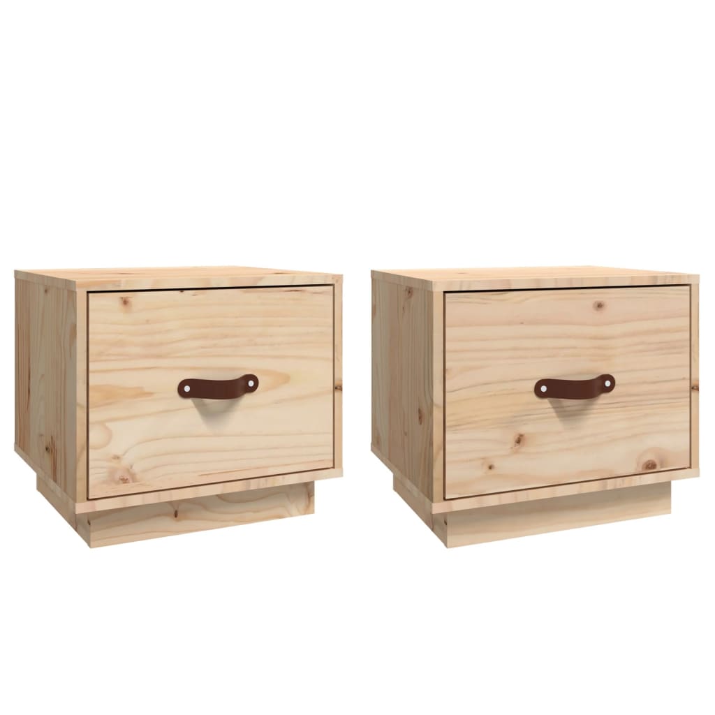vidaXL Noční stolky 2 ks 40 x 34 x 35 cm masivní borové dřevo