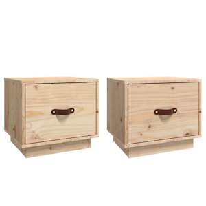Noční stolky 2 ks 40 x 34 x 35 cm masivní borové dřevo - obrázek 2