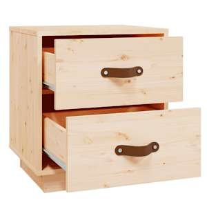 Noční stolky 2 ks 40 x 34 x 45 cm masivní borové dřevo - obrázek 8