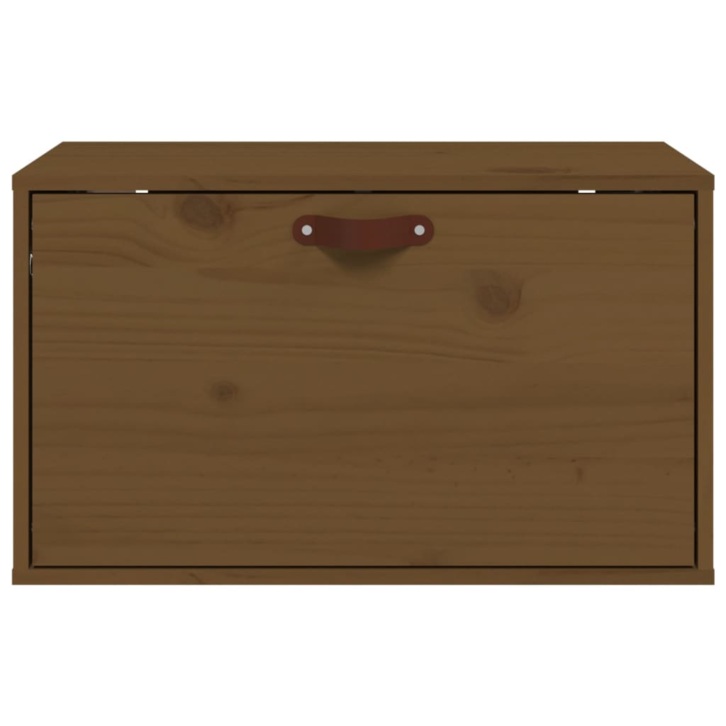 vidaXL Dulap de perete, maro miere, 60x30x35 cm, lemn masiv de pin
