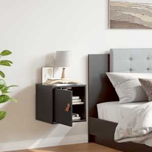 vidaXL Armoire murale Noir 31,5x30x30 cm Bois de pin massif