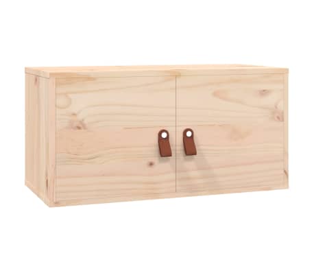 vidaXL Wall Cabinets 2 pcs 60x30x30 cm Solid Wood Pine
