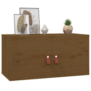 Nástěnná skříňka medově hnědá 60x30x30 cm masivní borové dřevo - obrázek 6