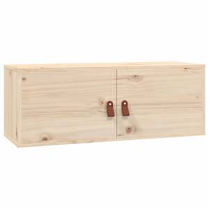 Nástěnná skříňka 80 x 30 x 30 cm masivní borové dřevo - obrázek 2