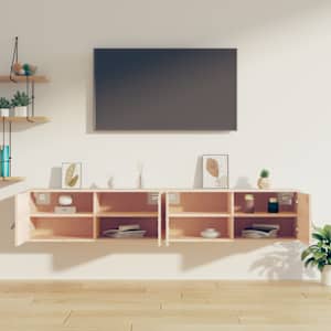 Nástěnné skříňky 2 ks 80 x 30 x 30 cm masivní borové dřevo - obrázek 9