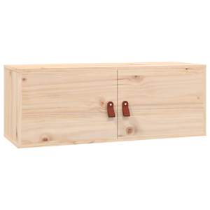 vidaXL Wandkasten 2 st 80x30x30 cm massief grenenhout
