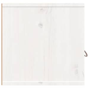 Nástěnná skříňka bílá 80 x 30 x 30 cm masivní borové dřevo - obrázek 4