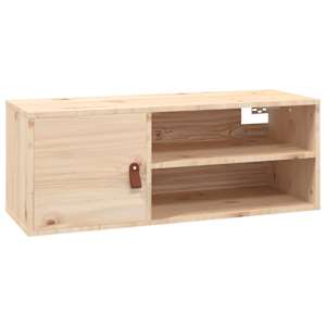 Nástěnná skříňka 80 x 30 x 30 cm masivní borové dřevo - obrázek 2