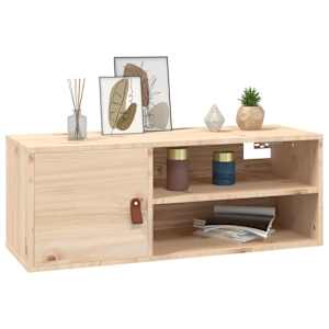 Nástěnná skříňka 80 x 30 x 30 cm masivní borové dřevo - obrázek 4