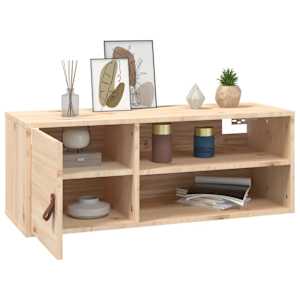 Nástěnné skříňky 2 ks 80 x 30 x 30 cm masivní borové dřevo - obrázek 5