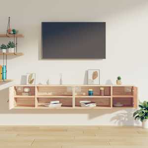 vidaXL Pensili 2 pz 80x30x30 cm in Legno Massello di Pino