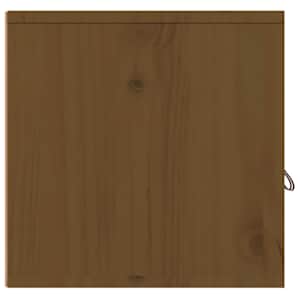 Nástěnná skříňka medově hnědá 80x30x30 cm masivní borové dřevo - obrázek 8