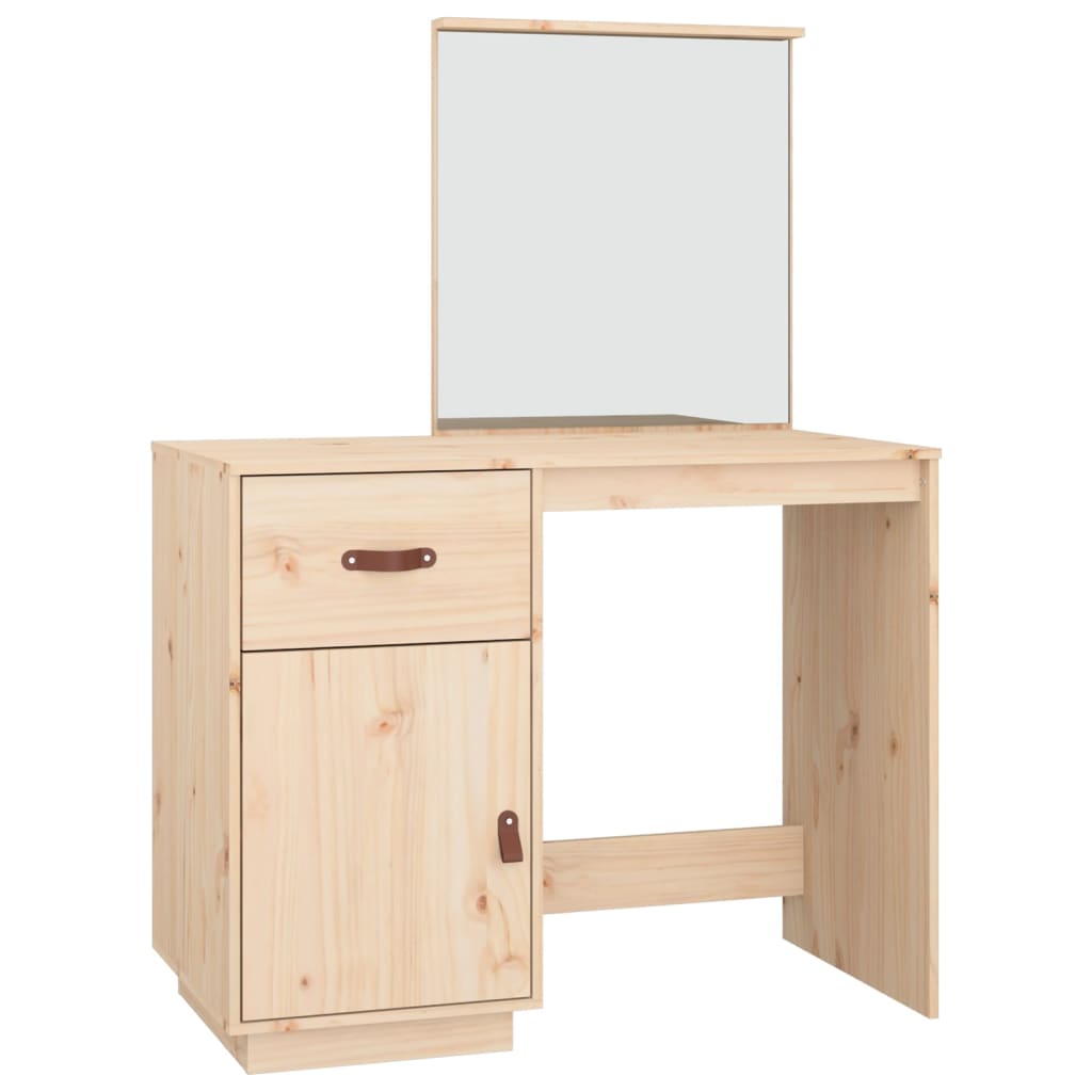 vidaXL Toaletní stolek 95 x 50 x 134 cm masivní borové dřevo