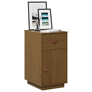 Skříňka k psacímu stolu medová 40x50x75 cm masivní borové dřevo - obrázek 4