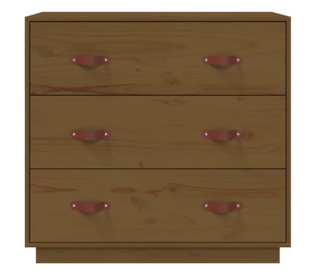 vidaXL Sideboard Honey Brown 80x40x75 cm Solid Wood Pine